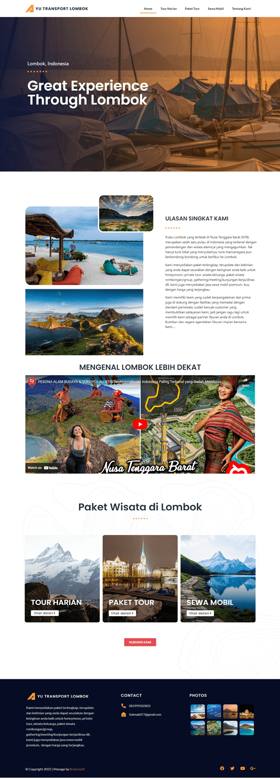 yutransportlombok.com